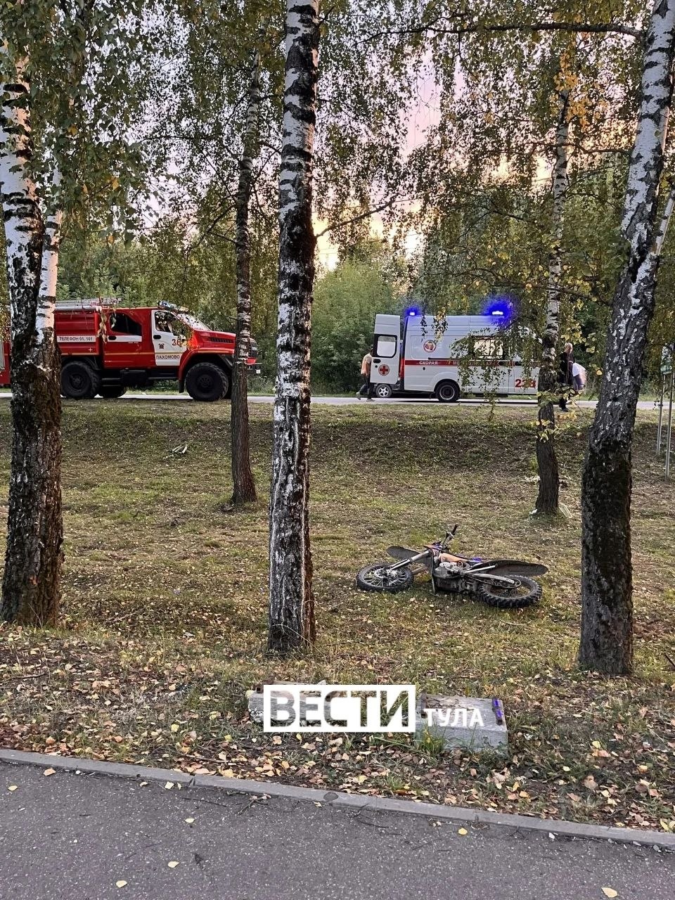 Фотография к публикации «В посёлке Пахомово Заокского района произошло ДТП с участием питбайка»