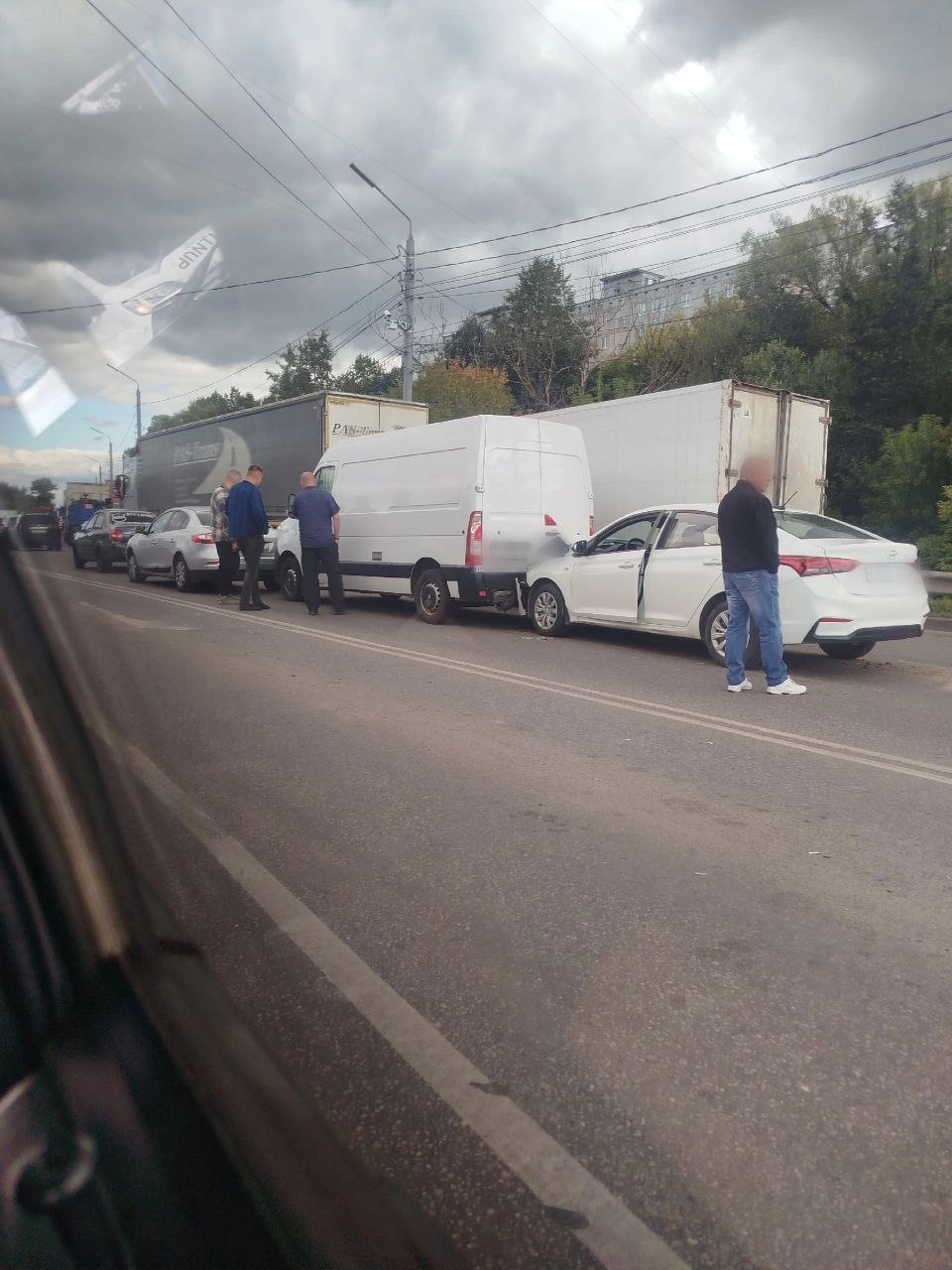 Фотография к публикации «На Калужском шоссе паровозик из нескольких автомобилей»